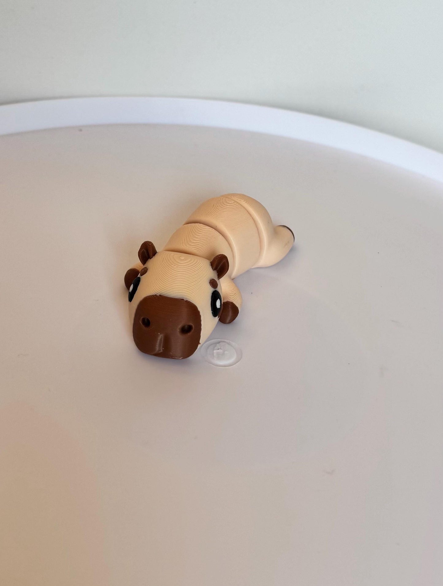 3D Printed Flexi Capybara: Articulated Fidget Desk Toy
