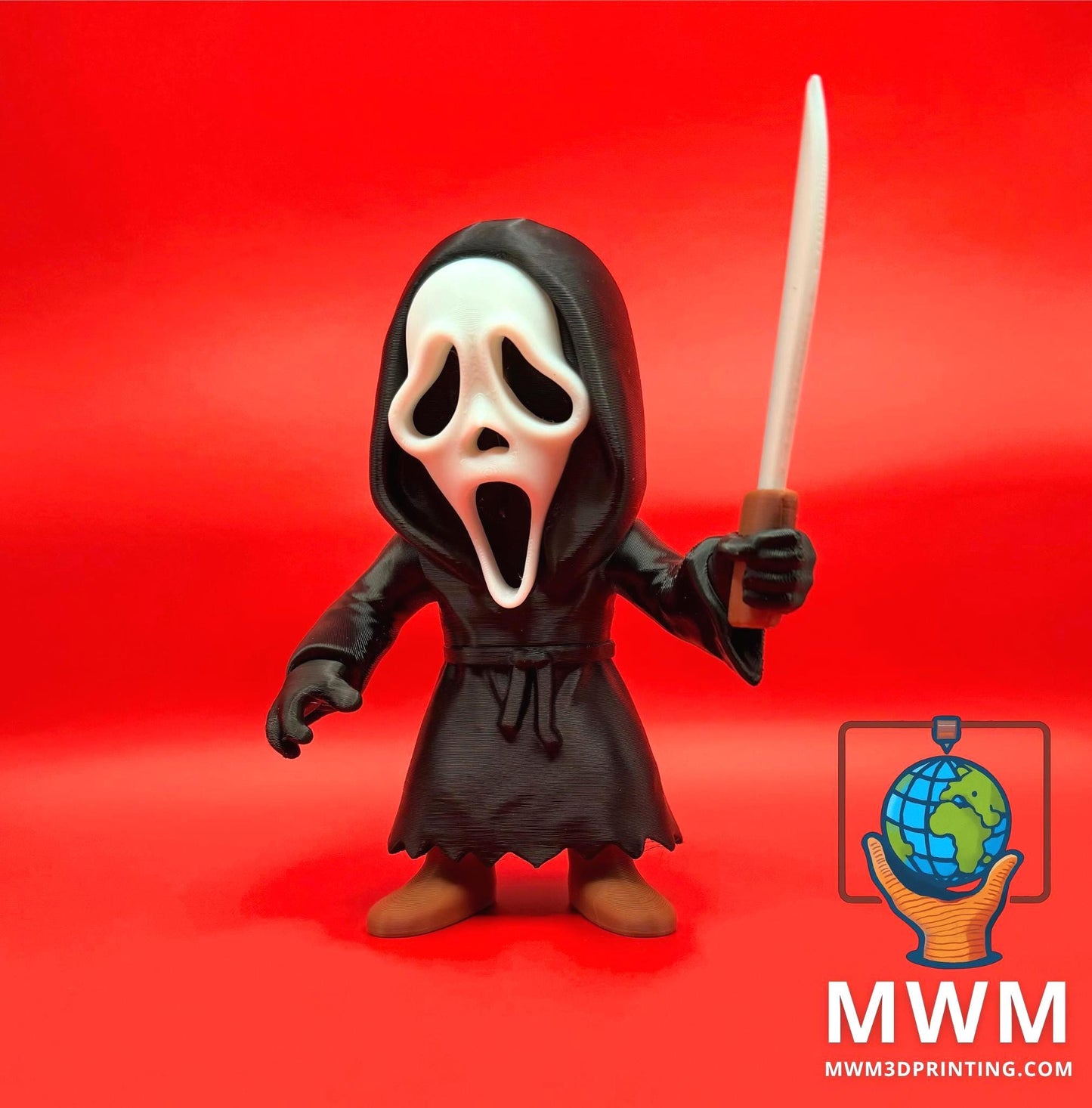 Ghostface Scream Character β Fan Art 3D Printed Horror Toy