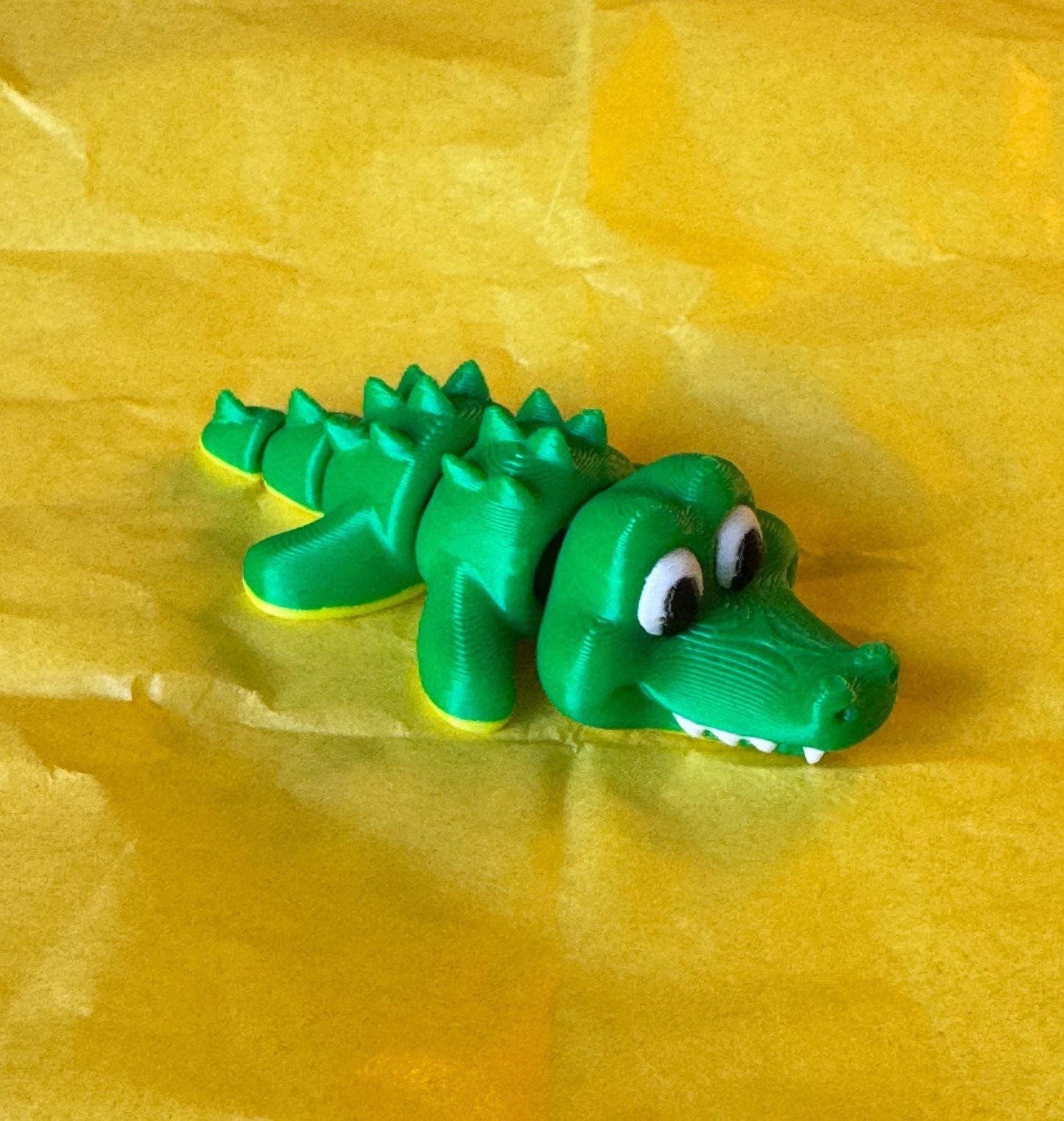 3D Printed Flexi Crocodile: Articulated Fidget Toy