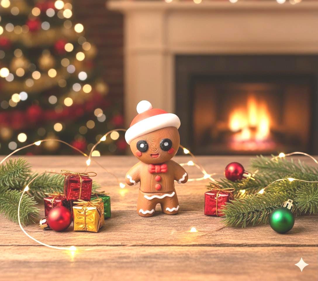 Flexi Gingerbread Man – 3D Printed Christmas Toy