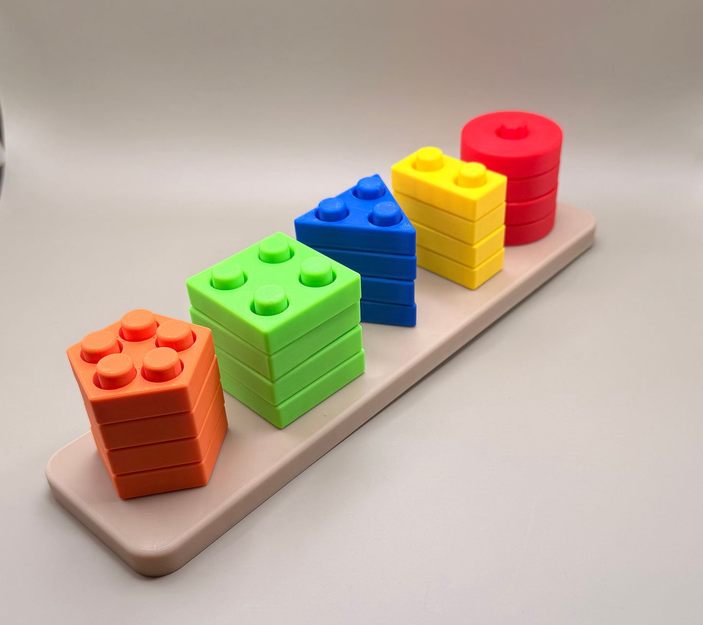 Montessori Shape & Color Sorting Game – Educational Stacking Blocks for Kids