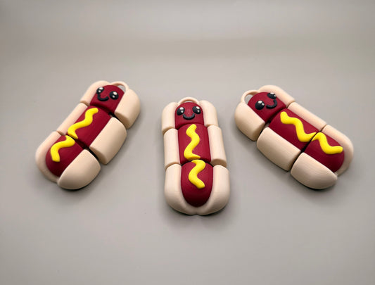 Flexi Hotdog – Articulated 3D Printed Hot Dog Fidget Toy