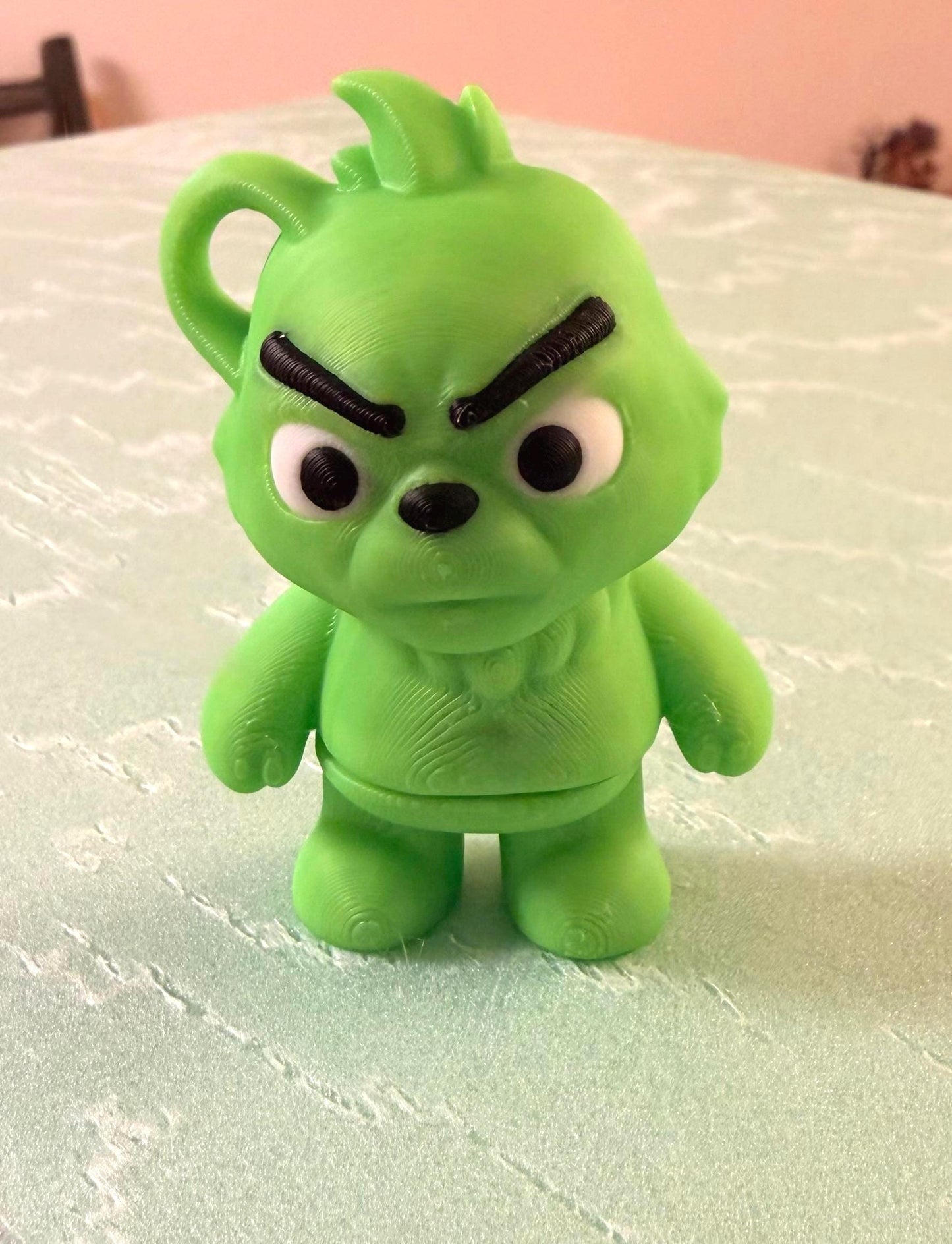 Flexi Grinch – The Bendable Holiday Grump! 3D Printed Christmas Figure | Funny Gift | Poseable Christmas Toy