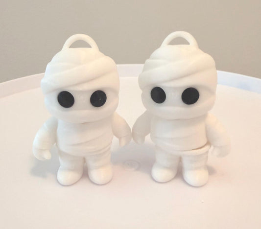 3D Printed Flexi Mummy – Spooky Halloween Fidget Toy, Collectible, or Gift